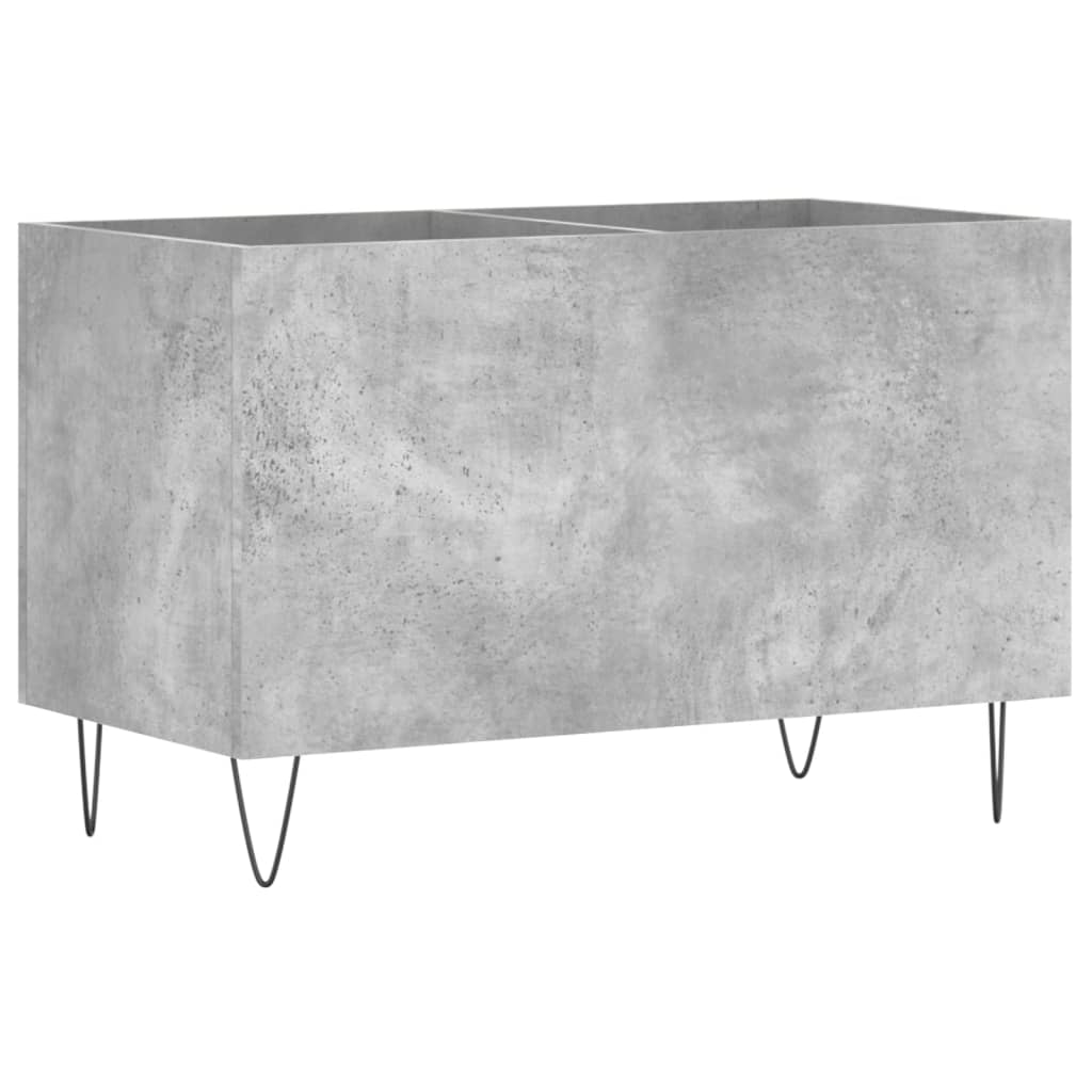 vidaXL Dulap pentru discuri, gri beton, 74,5x38x48 cm, lemn prelucrat