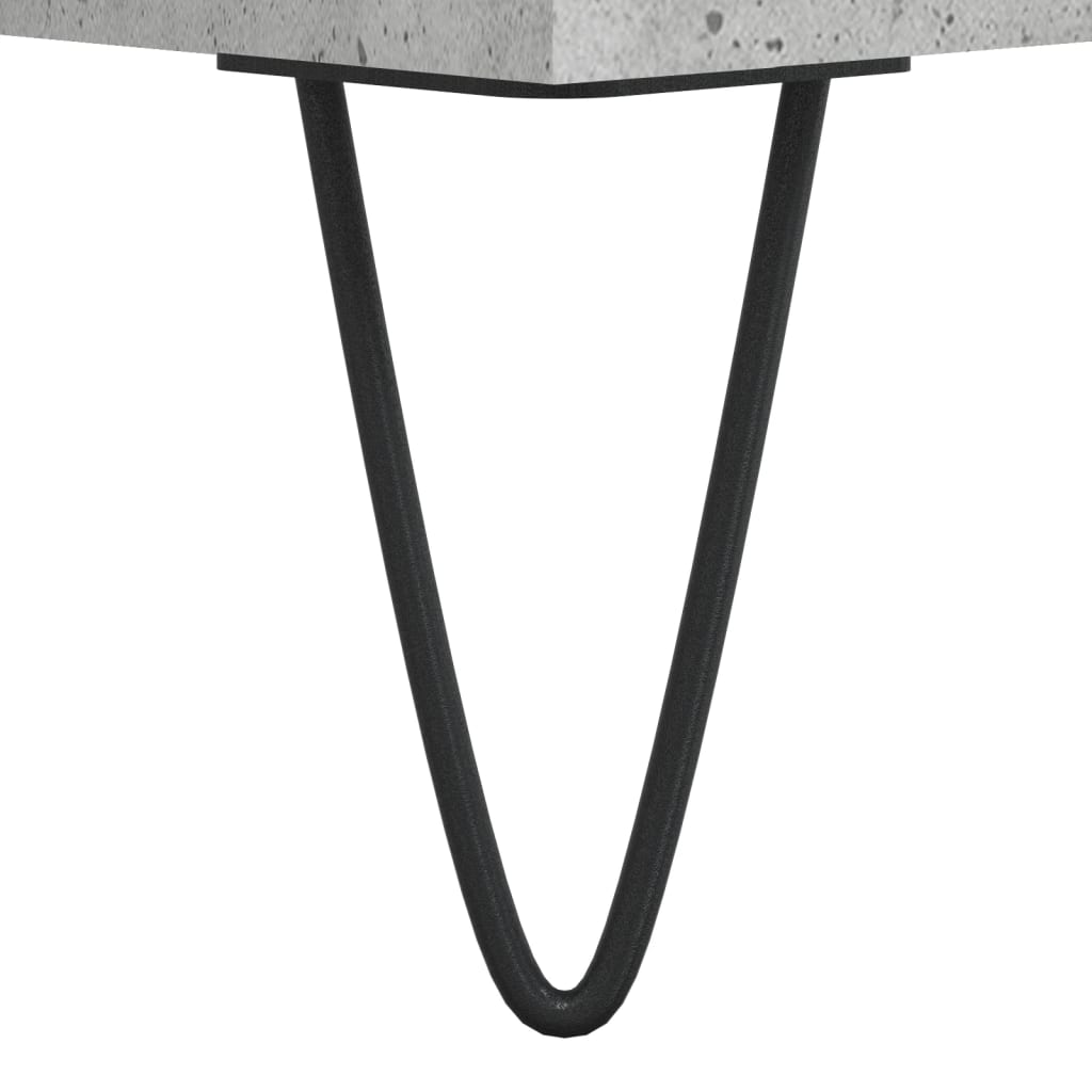 vidaXL Dulap pentru discuri, gri beton, 74,5x38x48 cm, lemn prelucrat