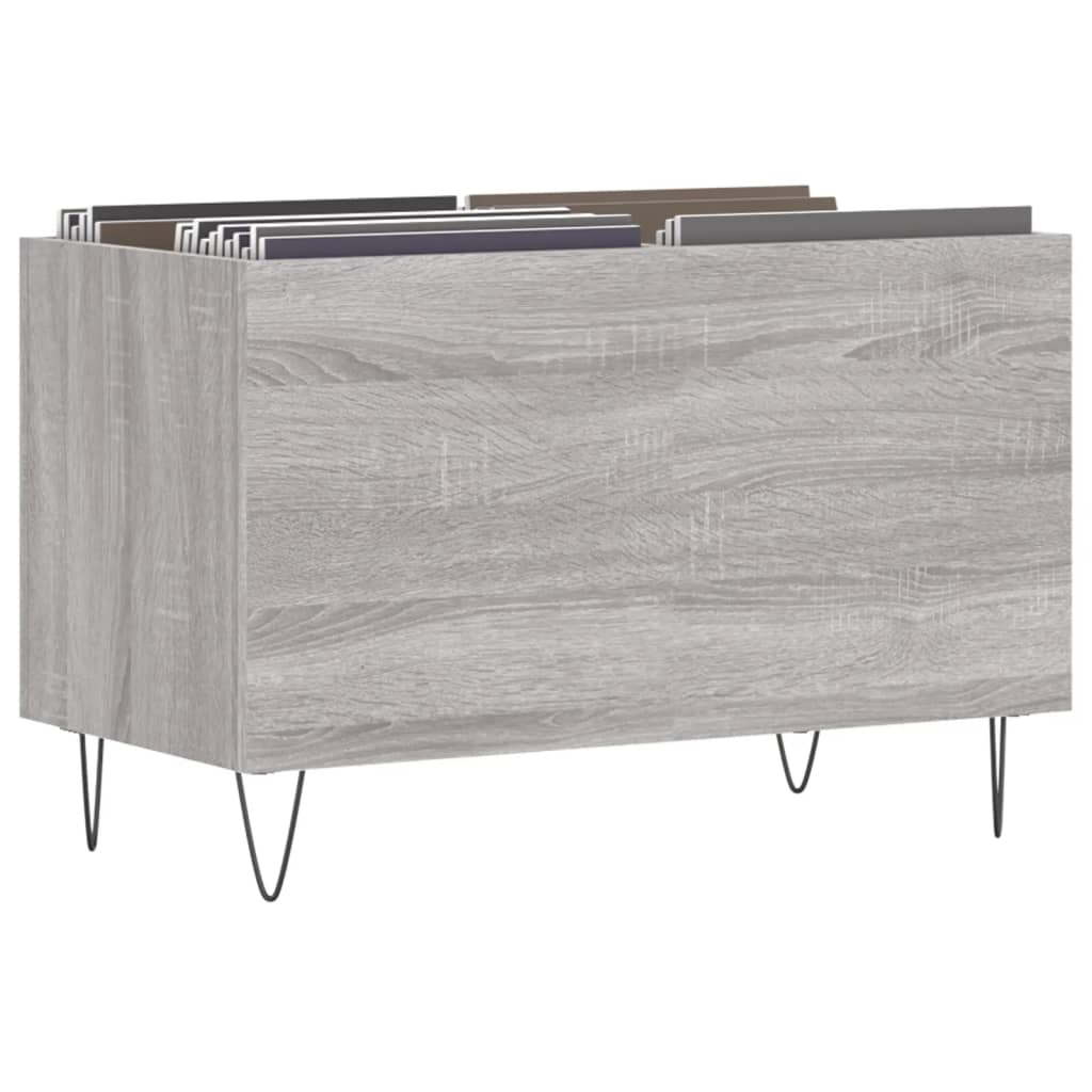 vidaXL Dulap pentru discuri gri sonoma 74,5x38x48 cm lemn prelucrat vidaXL Dulap pentru discuri gri sonoma 74,5x38x48 cm lemn prelucrat