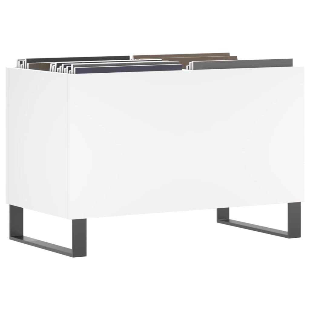 vidaXL Dulap de discuri, alb, 74,5x38x48 cm, lemn prelucrat vidaXL Dulap de discuri, alb, 74,5x38x48 cm, lemn prelucrat