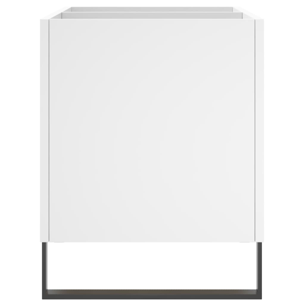 vidaXL Dulap de discuri, alb, 74,5x38x48 cm, lemn prelucrat vidaXL Dulap de discuri, alb, 74,5x38x48 cm, lemn prelucrat