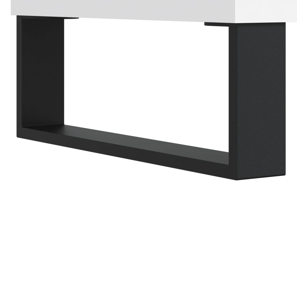 vidaXL Dulap de discuri, alb, 74,5x38x48 cm, lemn prelucrat vidaXL Dulap de discuri, alb, 74,5x38x48 cm, lemn prelucrat