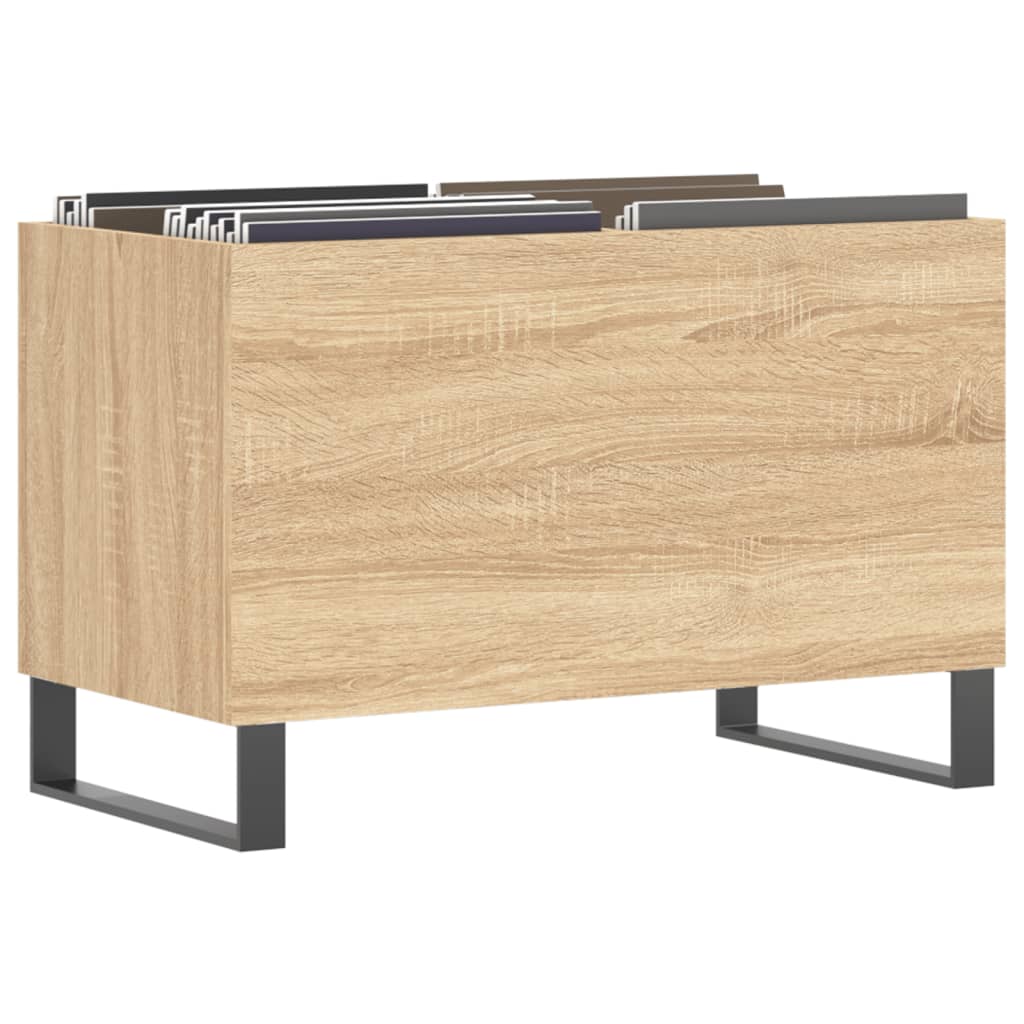 vidaXL Dulap pentru discuri stejar sonoma 74,5x38x48 cm lemn prelucrat vidaXL Dulap pentru discuri stejar sonoma 74,5x38x48 cm lemn prelucrat