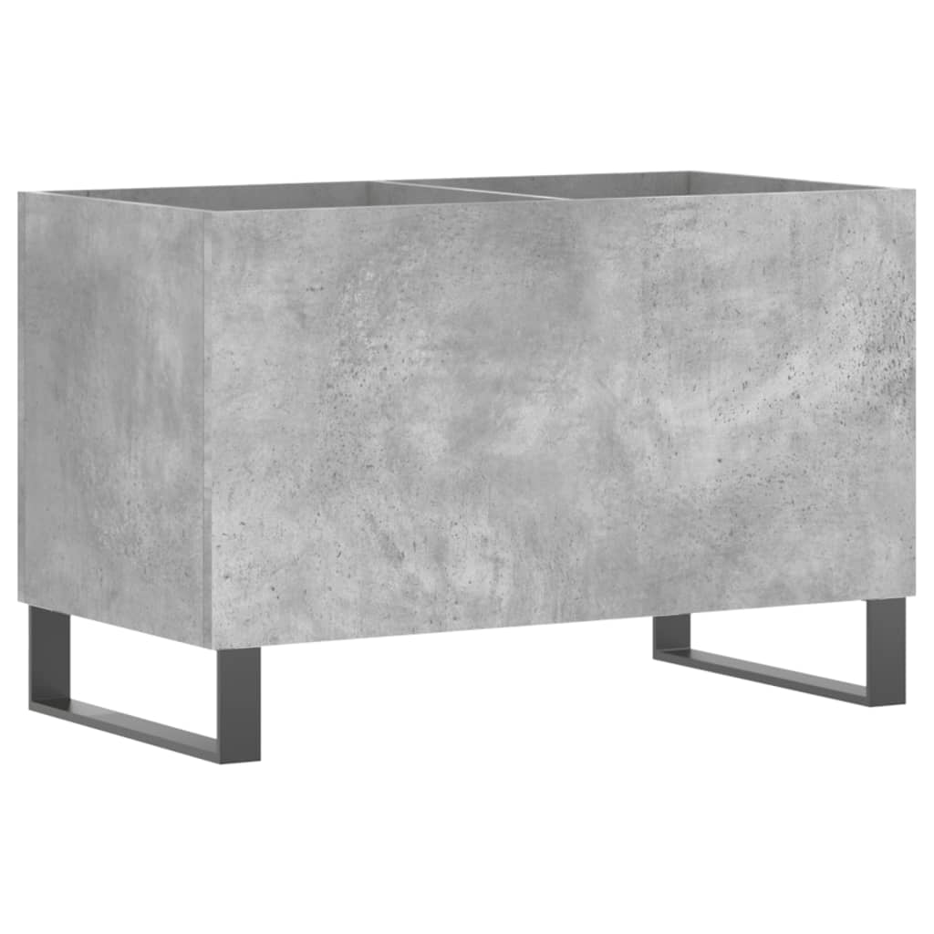 vidaXL Dulap pentru discuri, gri beton, 74,5x38x48 cm, lemn prelucrat