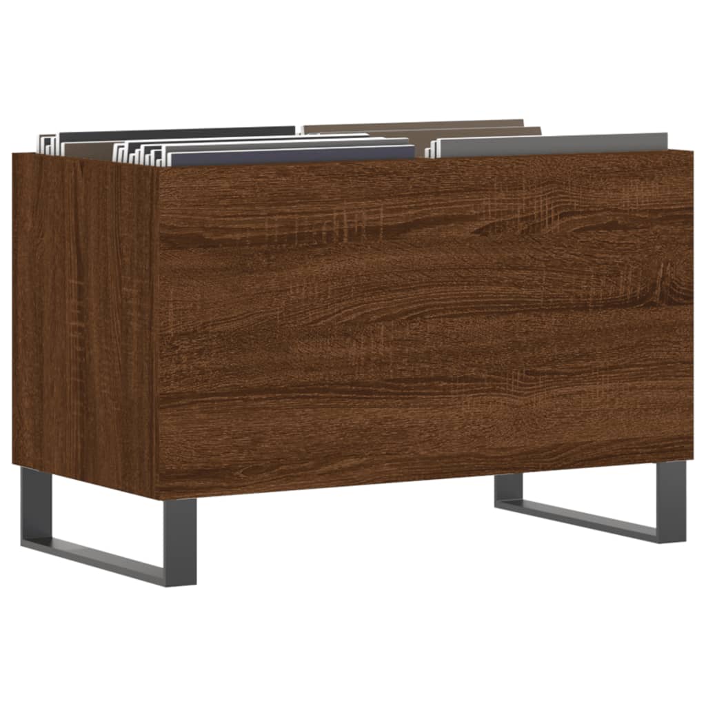 vidaXL Dulap pentru discuri stejar maro 74,5x38x48 cm lemn prelucrat vidaXL Dulap pentru discuri stejar maro 74,5x38x48 cm lemn prelucrat