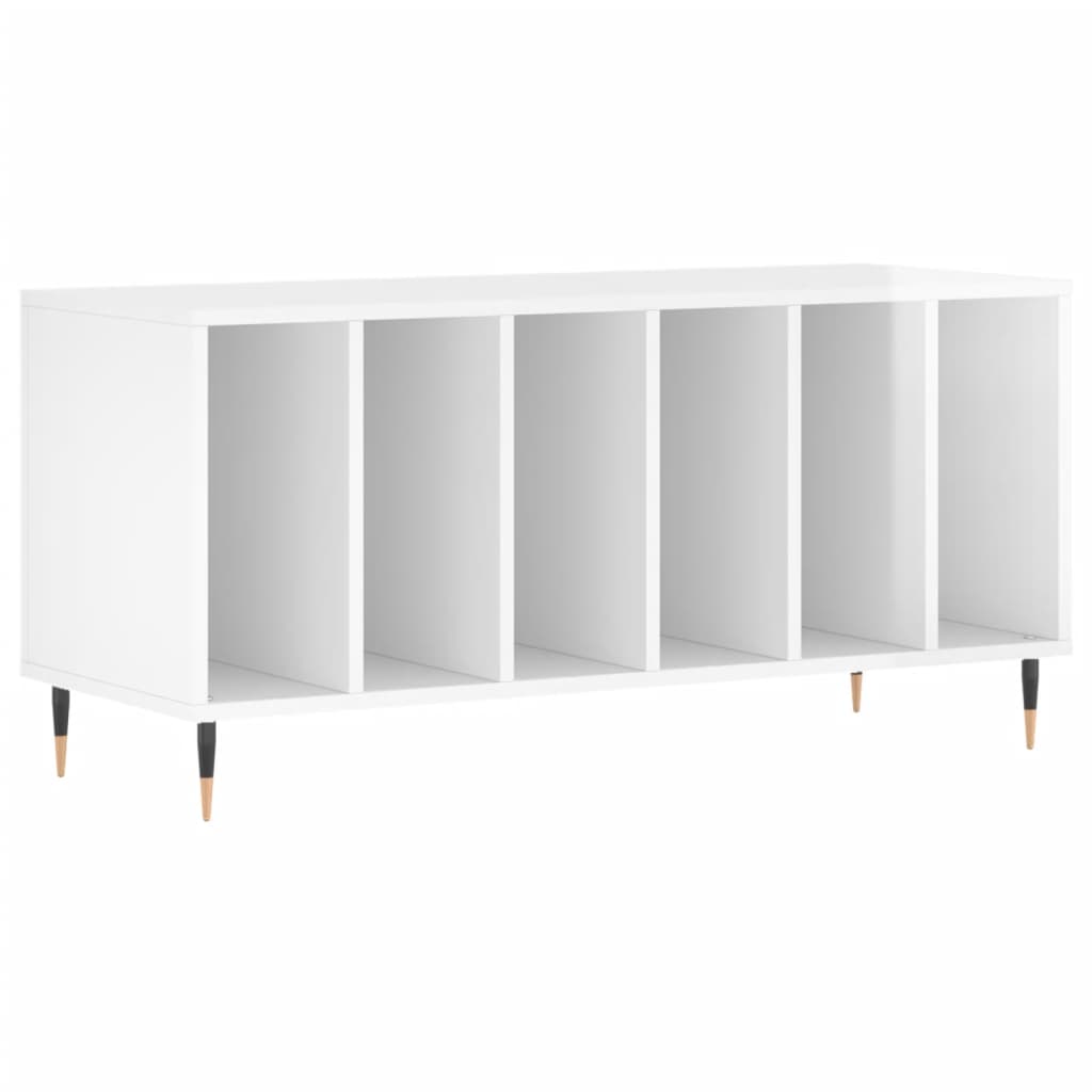 vidaXL Dulapuri pentru discuri alb lucios 100x38x48 cm, lemn prelucrat
