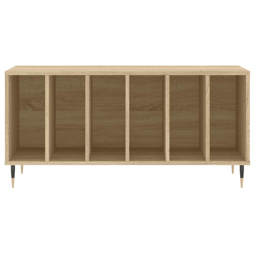 vidaXL Dulap pentru discuri stejar sonoma 100x38x48 cm, lemn prelucrat