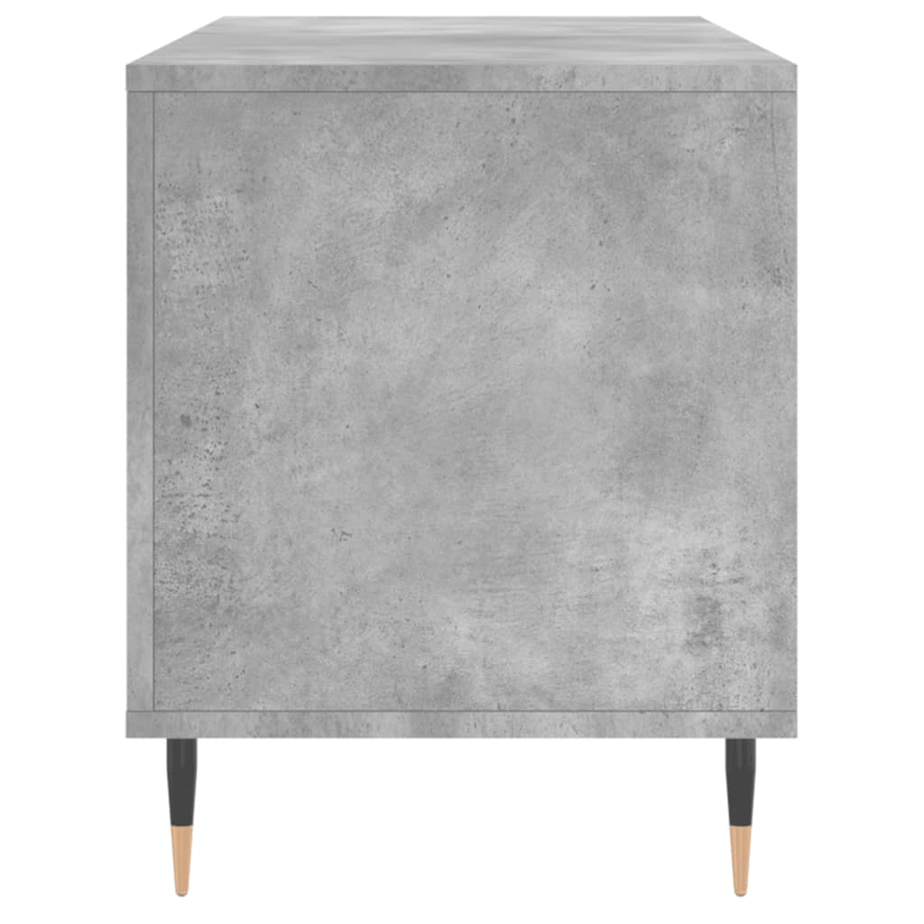 vidaXL Dulap pentru discuri gri beton, 100x38x48 cm, lemn prelucrat vidaXL Dulap pentru discuri gri beton, 100x38x48 cm, lemn prelucrat