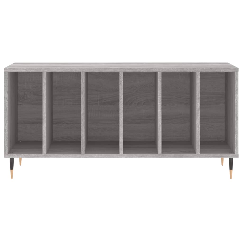 vidaXL Dulap pentru discuri gri sonoma, 100x38x48 cm, lemn prelucrat