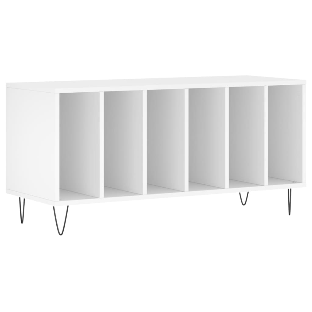 vidaXL Comodă discuri, alb, 100x38x48 cm, lemn prelucrat vidaXL Comodă discuri, alb, 100x38x48 cm, lemn prelucrat