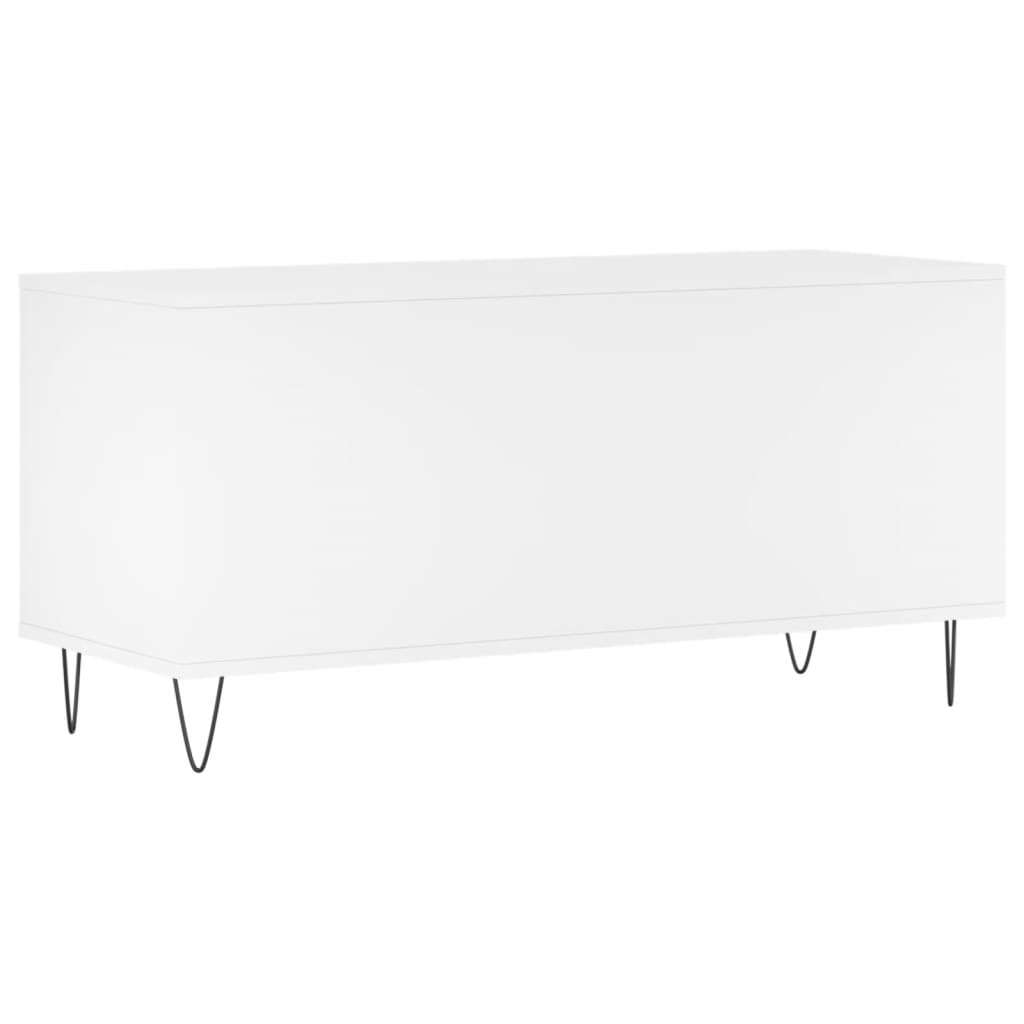 vidaXL Comodă discuri, alb, 100x38x48 cm, lemn prelucrat vidaXL Comodă discuri, alb, 100x38x48 cm, lemn prelucrat