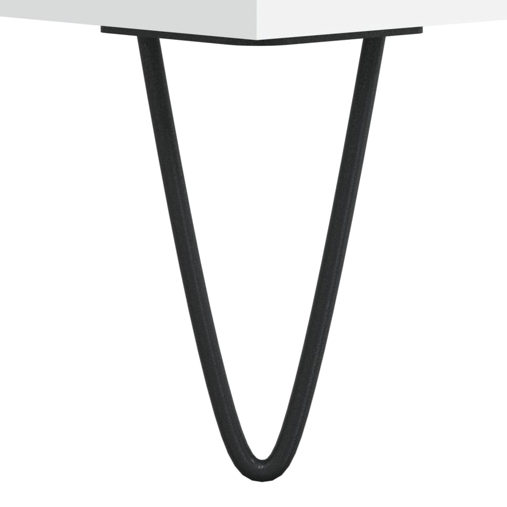 vidaXL Comodă discuri, alb, 100x38x48 cm, lemn prelucrat vidaXL Comodă discuri, alb, 100x38x48 cm, lemn prelucrat