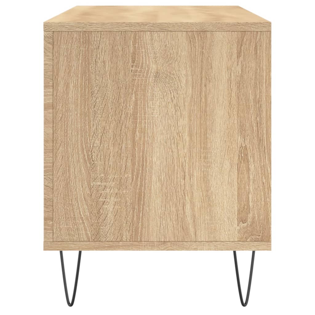 vidaXL Dulap pentru discuri stejar sonoma 100x38x48 cm, lemn prelucrat vidaXL Dulap pentru discuri stejar sonoma 100x38x48 cm, lemn prelucrat