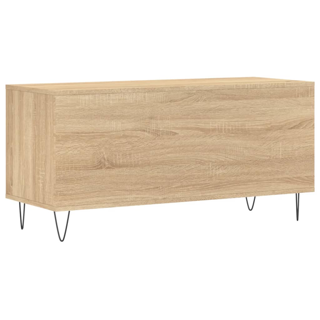 vidaXL Dulap pentru discuri stejar sonoma 100x38x48 cm, lemn prelucrat vidaXL Dulap pentru discuri stejar sonoma 100x38x48 cm, lemn prelucrat