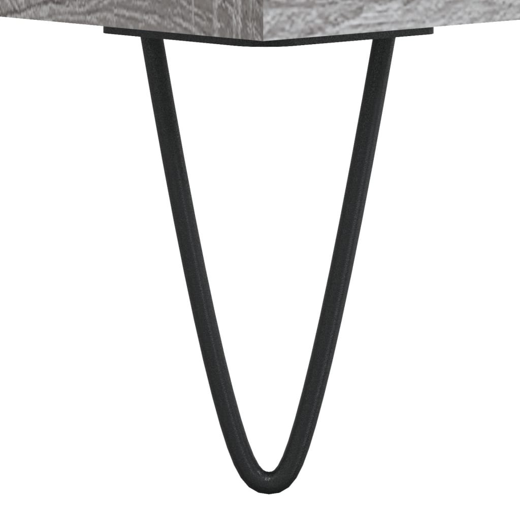 vidaXL Dulap pentru discuri gri sonoma, 100x38x48 cm, lemn prelucrat vidaXL Dulap pentru discuri gri sonoma, 100x38x48 cm, lemn prelucrat