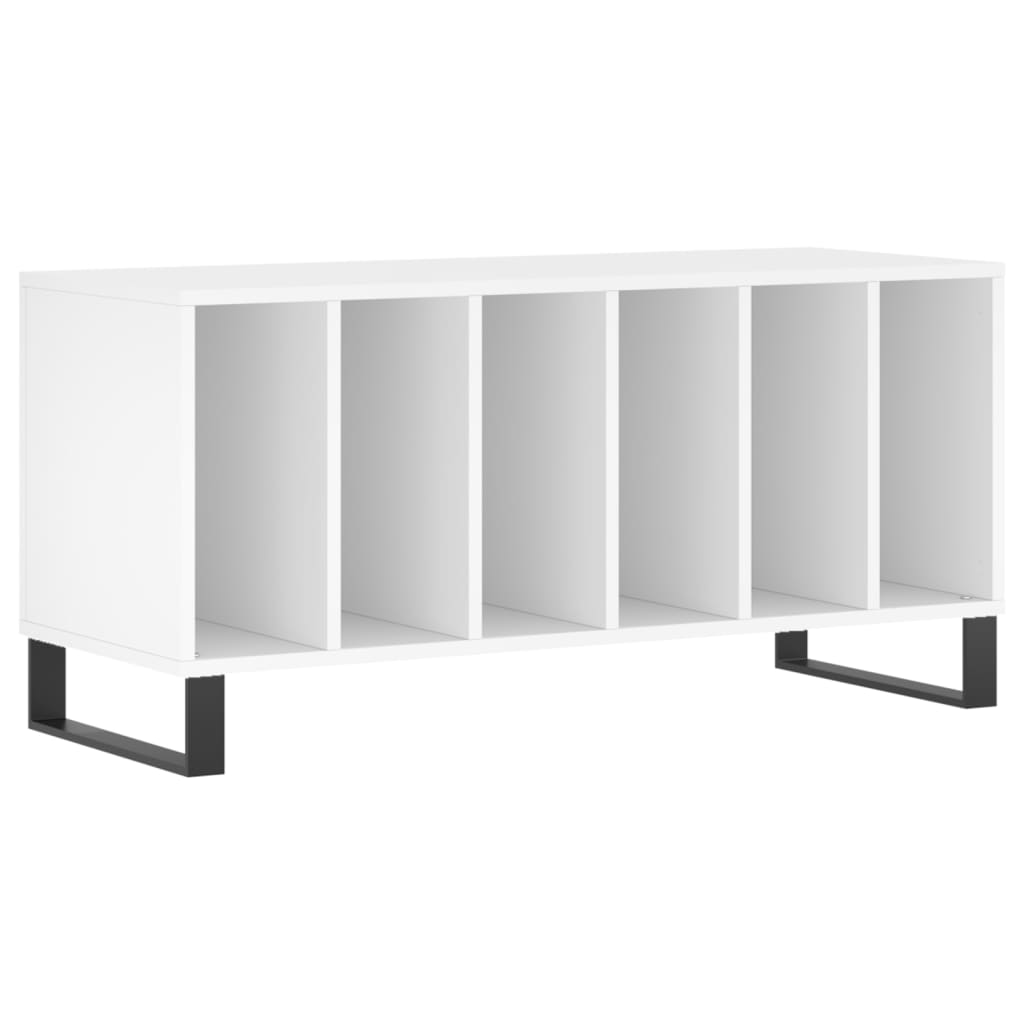 vidaXL Comodă discuri, alb, 100x38x48 cm, lemn prelucrat