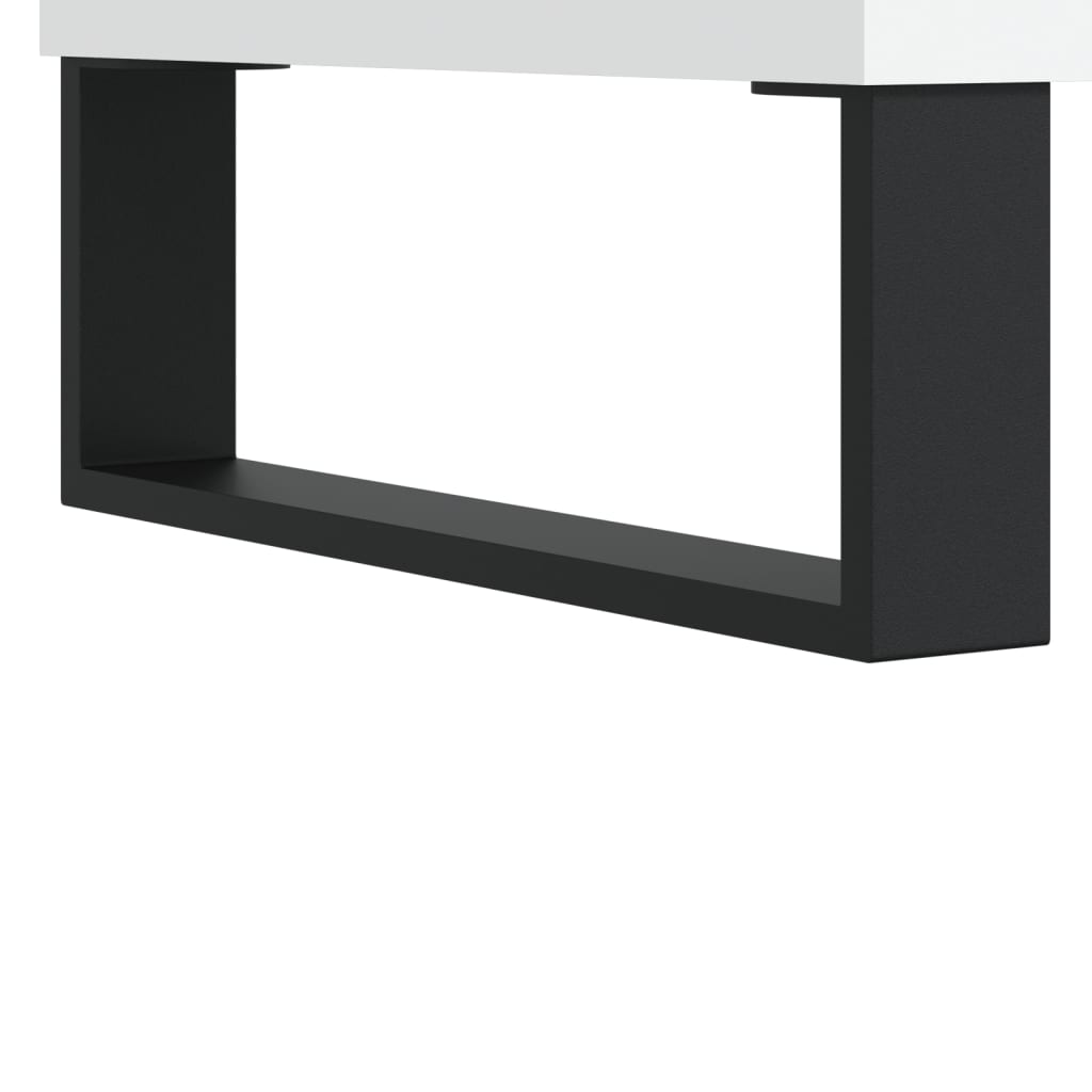 vidaXL Comodă discuri, alb, 100x38x48 cm, lemn prelucrat