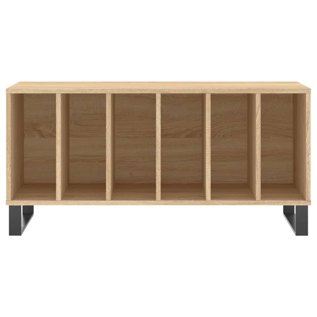 vidaXL Dulap pentru discuri stejar sonoma 100x38x48 cm, lemn prelucrat