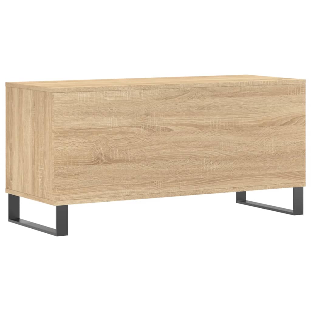 vidaXL Dulap pentru discuri stejar sonoma 100x38x48 cm, lemn prelucrat