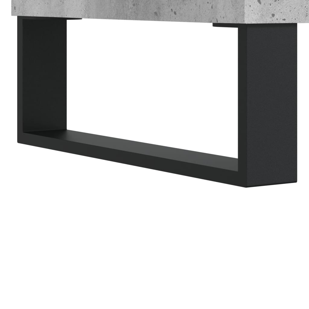 vidaXL Dulap pentru discuri gri beton, 100x38x48 cm, lemn prelucrat vidaXL Dulap pentru discuri gri beton, 100x38x48 cm, lemn prelucrat