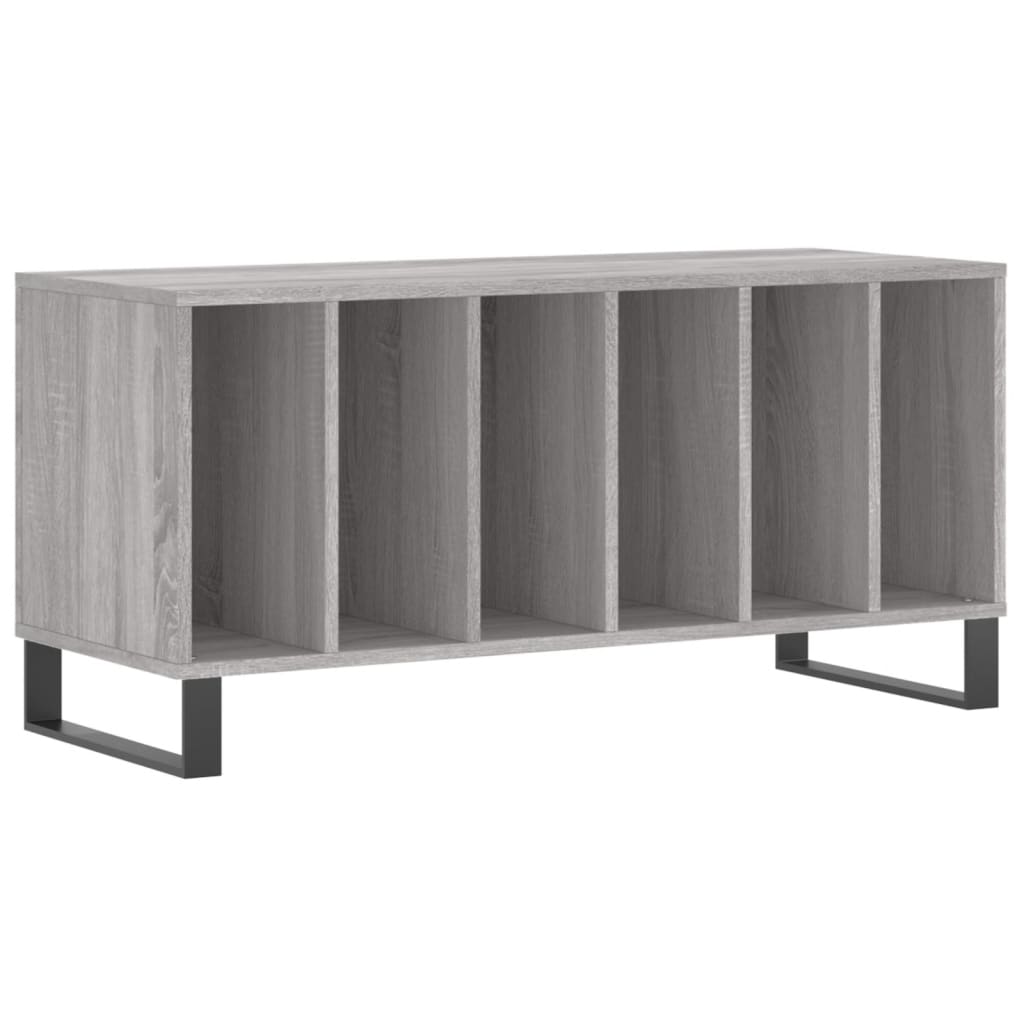 vidaXL Dulap pentru discuri gri sonoma, 100x38x48 cm, lemn prelucrat vidaXL Dulap pentru discuri gri sonoma, 100x38x48 cm, lemn prelucrat