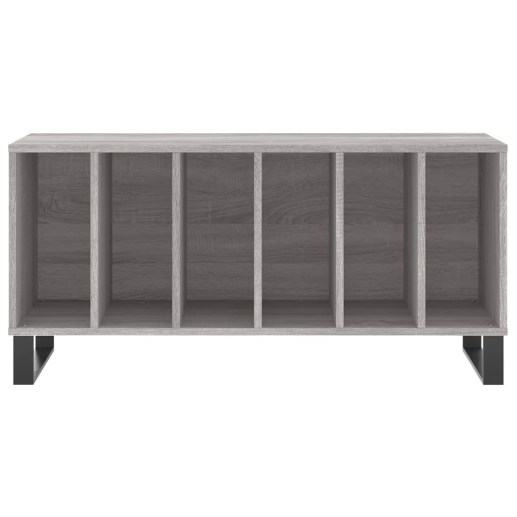 vidaXL Dulap pentru discuri gri sonoma, 100x38x48 cm, lemn prelucrat vidaXL Dulap pentru discuri gri sonoma, 100x38x48 cm, lemn prelucrat
