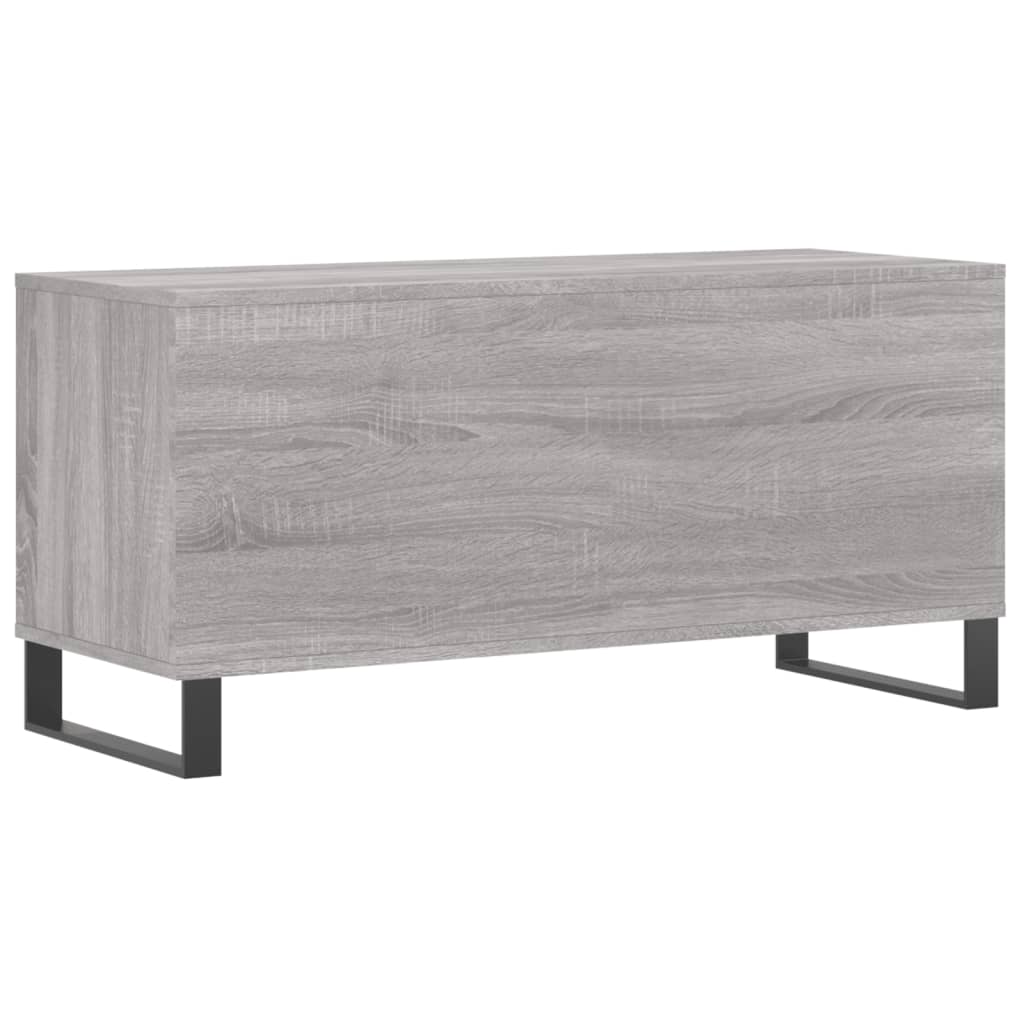 vidaXL Dulap pentru discuri gri sonoma, 100x38x48 cm, lemn prelucrat vidaXL Dulap pentru discuri gri sonoma, 100x38x48 cm, lemn prelucrat
