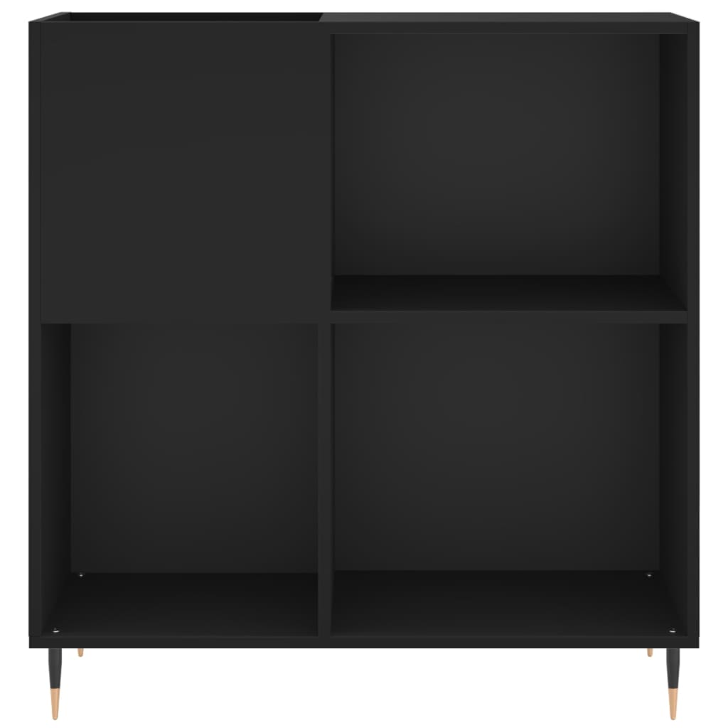 vidaXL Dulap pentru discuri negru 84,5x38x89 cm lemn compozit vidaXL Dulap pentru discuri negru 84,5x38x89 cm lemn compozit