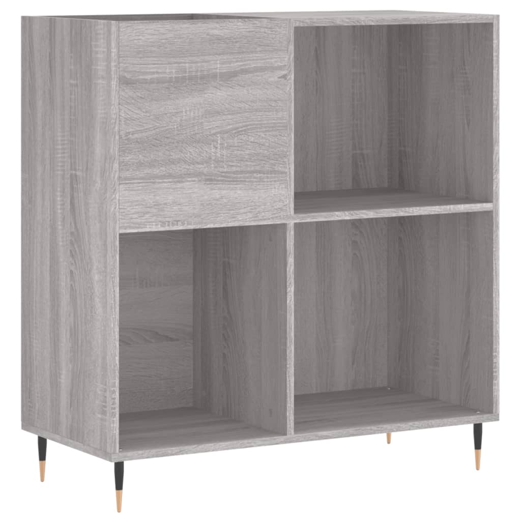 vidaXL Dulap pentru discuri gri sonoma 84,5x38x89 cm lemn compozit vidaXL Dulap pentru discuri gri sonoma 84,5x38x89 cm lemn compozit