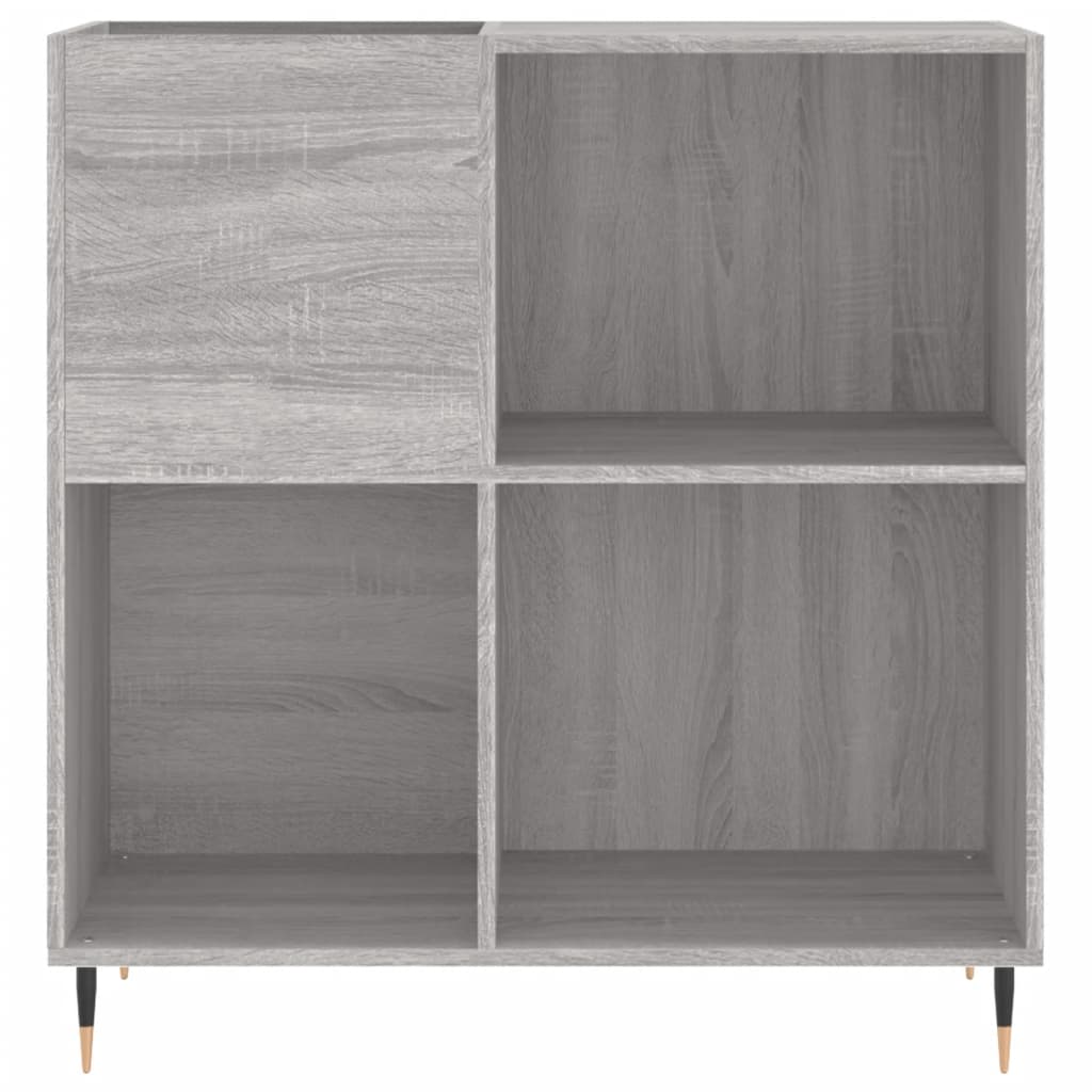 vidaXL Dulap pentru discuri gri sonoma 84,5x38x89 cm lemn compozit vidaXL Dulap pentru discuri gri sonoma 84,5x38x89 cm lemn compozit