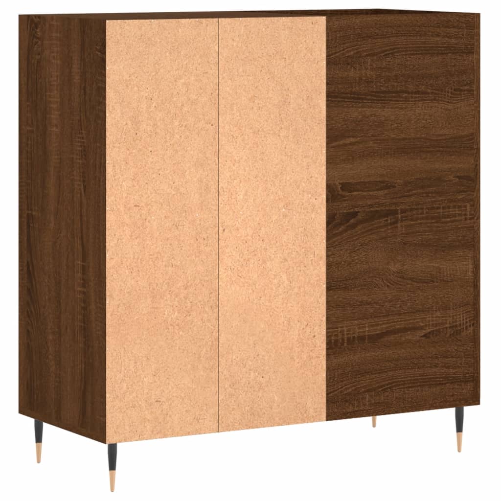vidaXL Dulap pentru discuri stejar maro 84,5x38x89 cm lemn compozit vidaXL Dulap pentru discuri stejar maro 84,5x38x89 cm lemn compozit