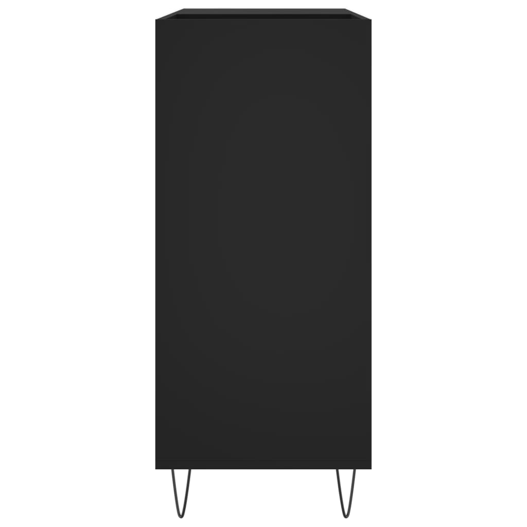 vidaXL Dulap pentru discuri negru 84,5x38x89 cm lemn compozit
