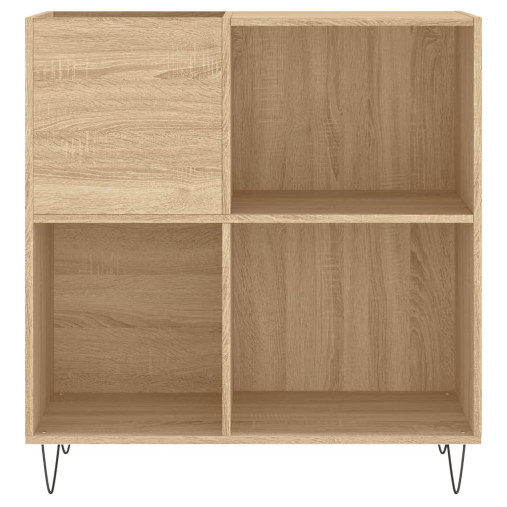 vidaXL Dulap pentru discuri stejar sonoma 84,5x38x89 cm lemn compozit vidaXL Dulap pentru discuri stejar sonoma 84,5x38x89 cm lemn compozit