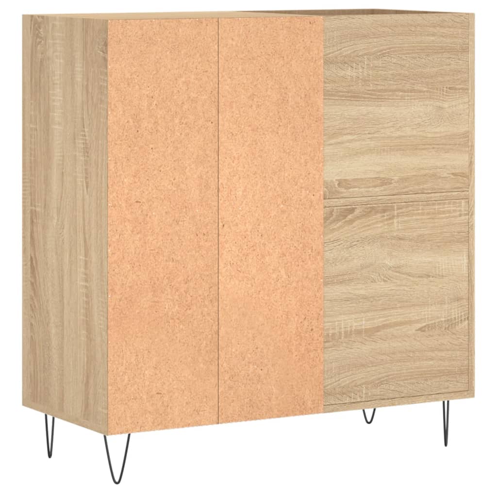 vidaXL Dulap pentru discuri stejar sonoma 84,5x38x89 cm lemn compozit vidaXL Dulap pentru discuri stejar sonoma 84,5x38x89 cm lemn compozit
