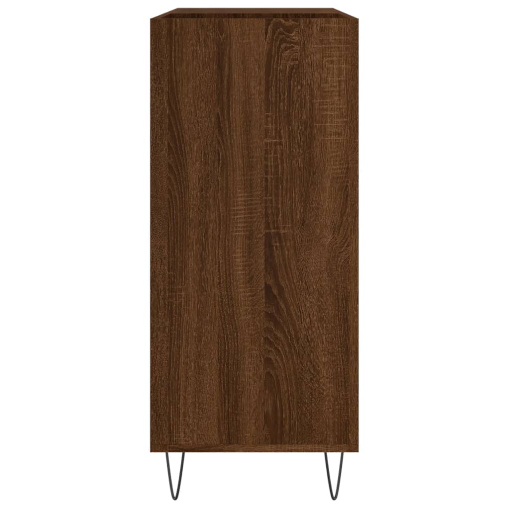 vidaXL Dulap pentru discuri stejar maro 84,5x38x89 cm lemn compozit vidaXL Dulap pentru discuri stejar maro 84,5x38x89 cm lemn compozit