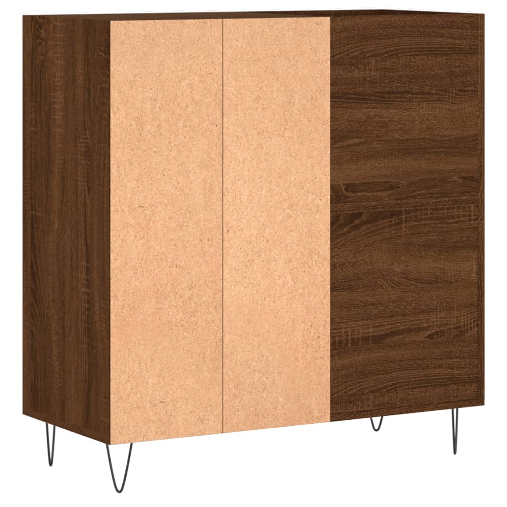 vidaXL Dulap pentru discuri stejar maro 84,5x38x89 cm lemn compozit vidaXL Dulap pentru discuri stejar maro 84,5x38x89 cm lemn compozit