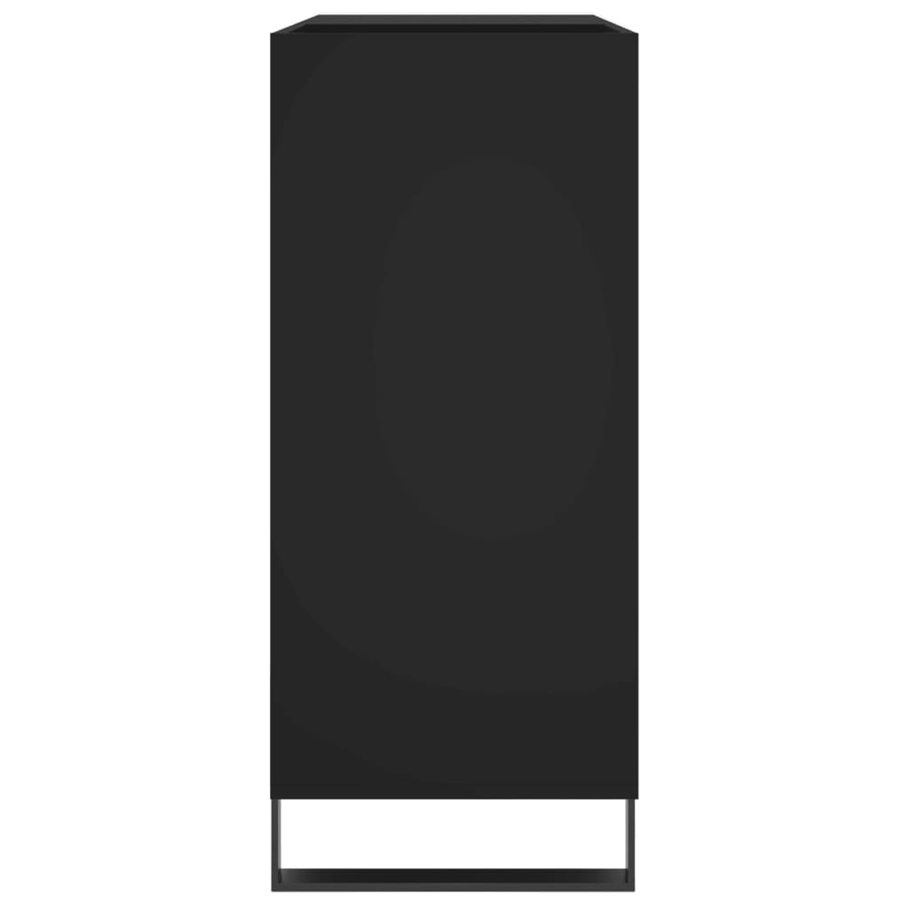 vidaXL Dulap pentru discuri negru 84,5x38x89 cm lemn compozit vidaXL Dulap pentru discuri negru 84,5x38x89 cm lemn compozit