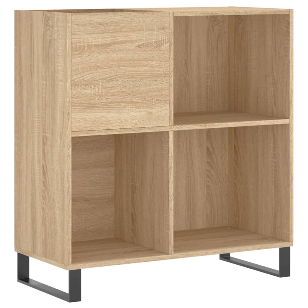 vidaXL Dulap pentru discuri stejar sonoma 84,5x38x89 cm lemn compozit vidaXL Dulap pentru discuri stejar sonoma 84,5x38x89 cm lemn compozit