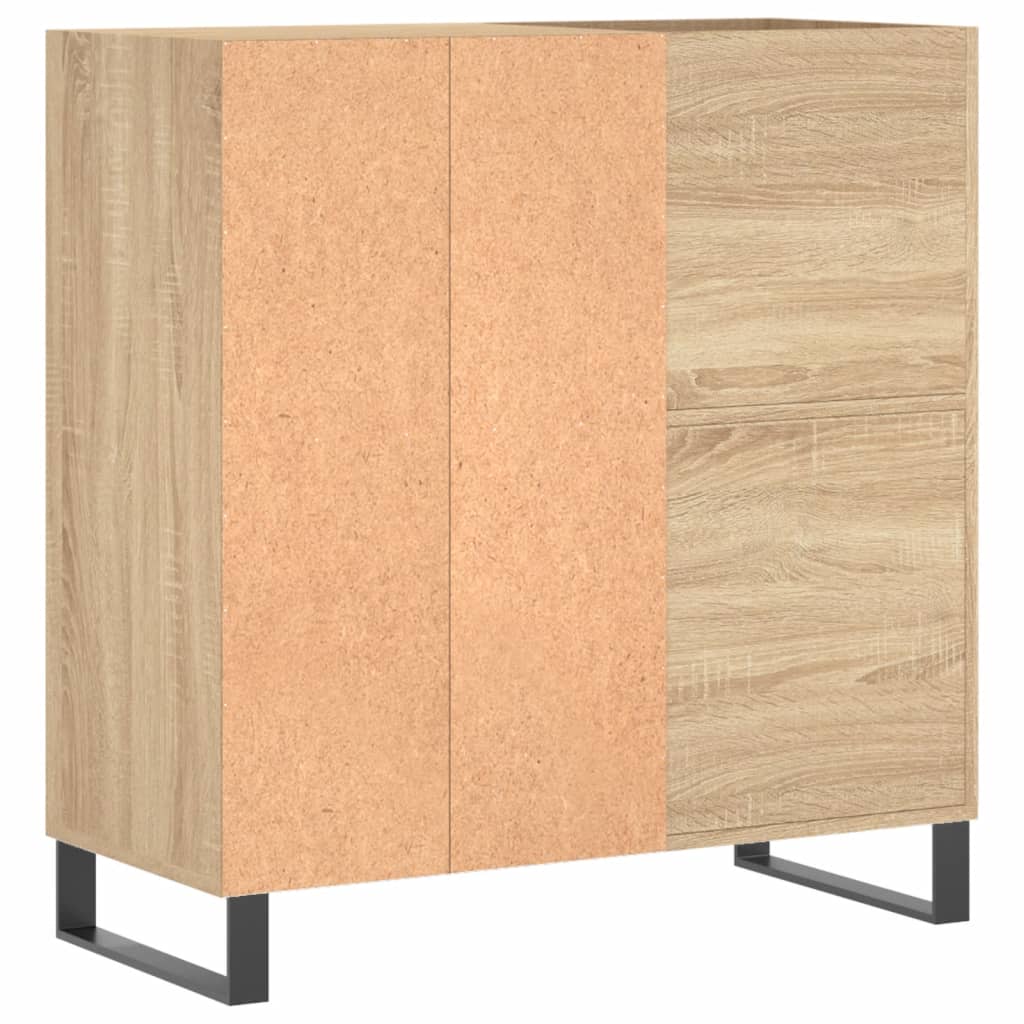 vidaXL Dulap pentru discuri stejar sonoma 84,5x38x89 cm lemn compozit vidaXL Dulap pentru discuri stejar sonoma 84,5x38x89 cm lemn compozit