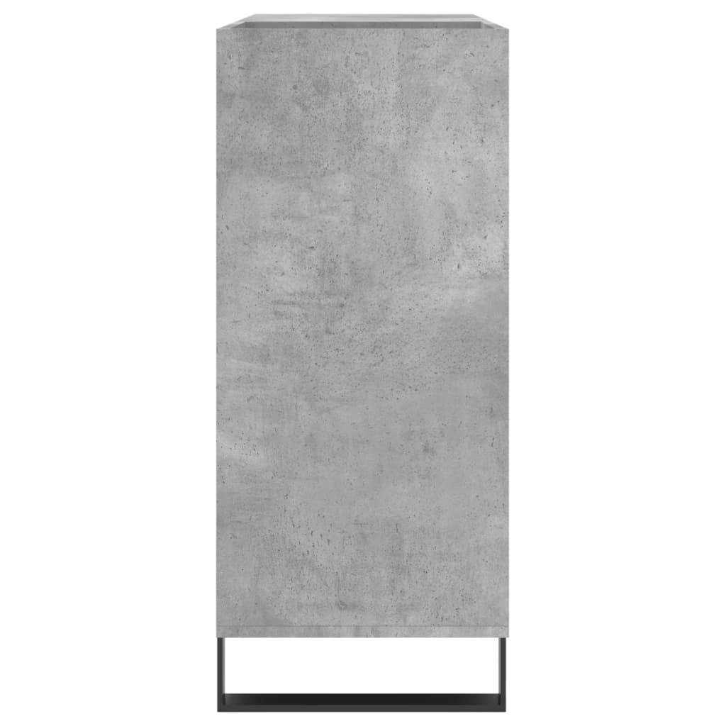 vidaXL Dulap pentru discuri gri beton 84,5x38x89 cm lemn compozit vidaXL Dulap pentru discuri gri beton 84,5x38x89 cm lemn compozit
