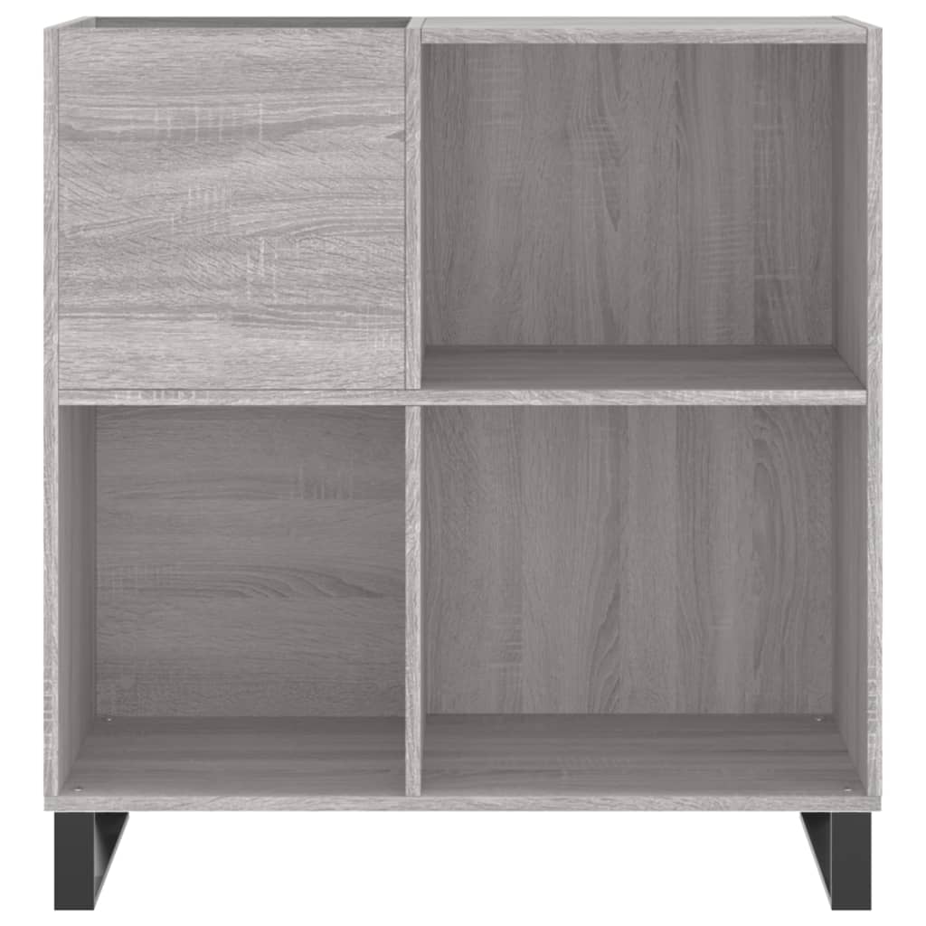 vidaXL Dulap pentru discuri gri sonoma 84,5x38x89 cm lemn compozit vidaXL Dulap pentru discuri gri sonoma 84,5x38x89 cm lemn compozit