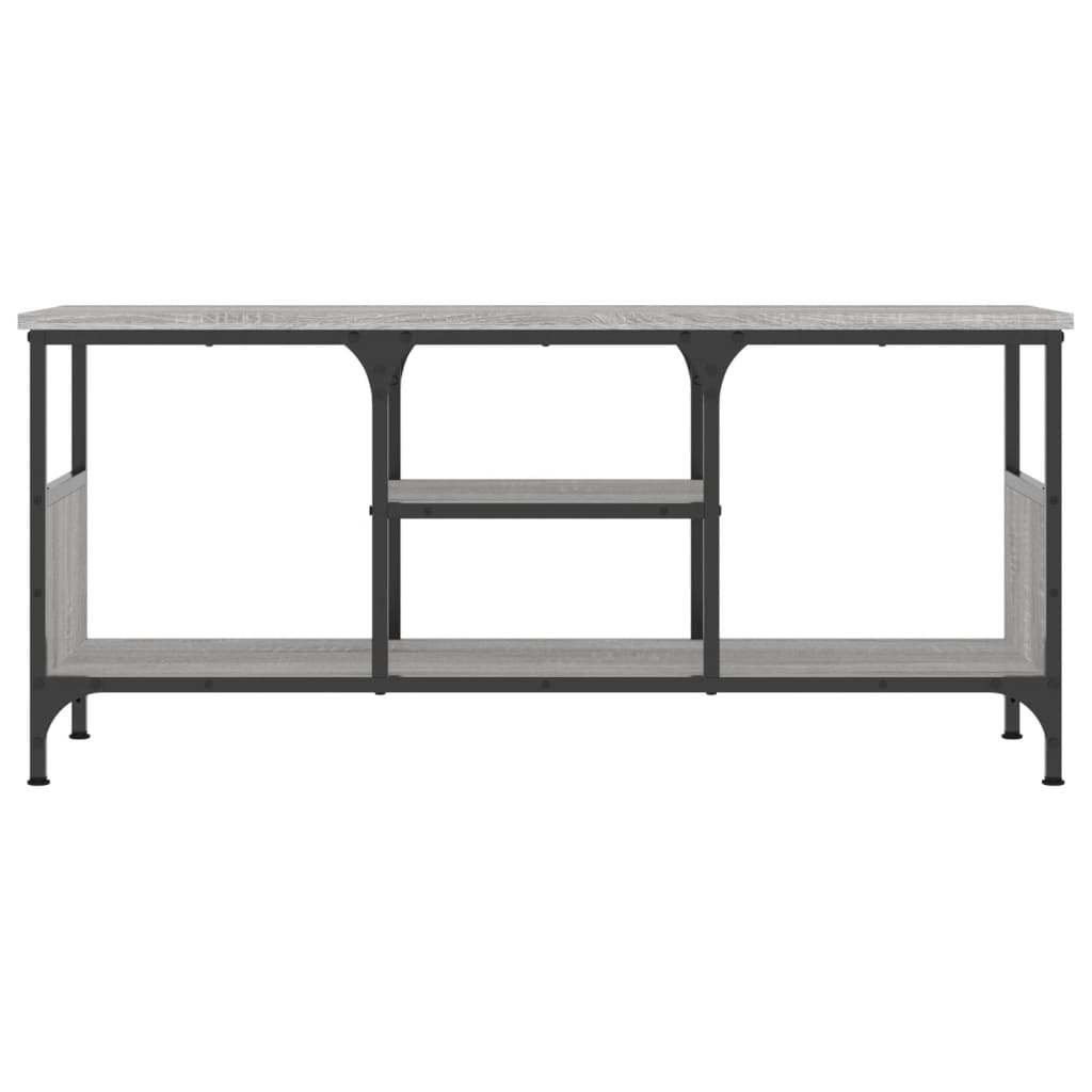 vidaXL Comodă TV, sonoma gri, 100x35x45 cm, lemn prelucrat & fier vidaXL Comodă TV, sonoma gri, 100x35x45 cm, lemn prelucrat & fier