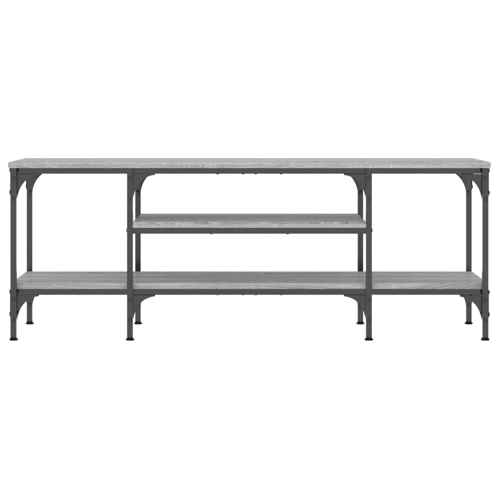 vidaXL Comodă TV, sonoma gri, 121x35x45 cm, lemn prelucrat & fier vidaXL Comodă TV, sonoma gri, 121x35x45 cm, lemn prelucrat & fier
