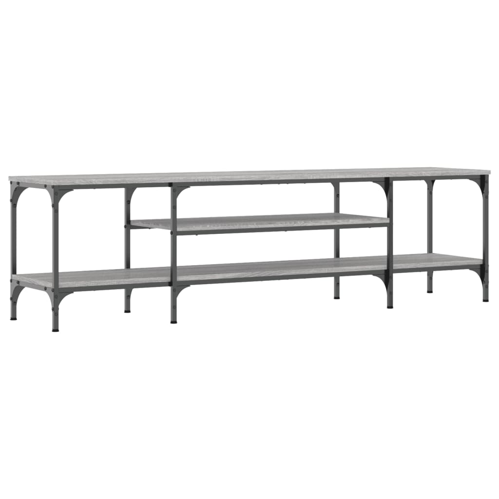 vidaXL Comodă TV, sonoma gri, 161x35x45 cm, lemn prelucrat & fier vidaXL Comodă TV, sonoma gri, 161x35x45 cm, lemn prelucrat & fier