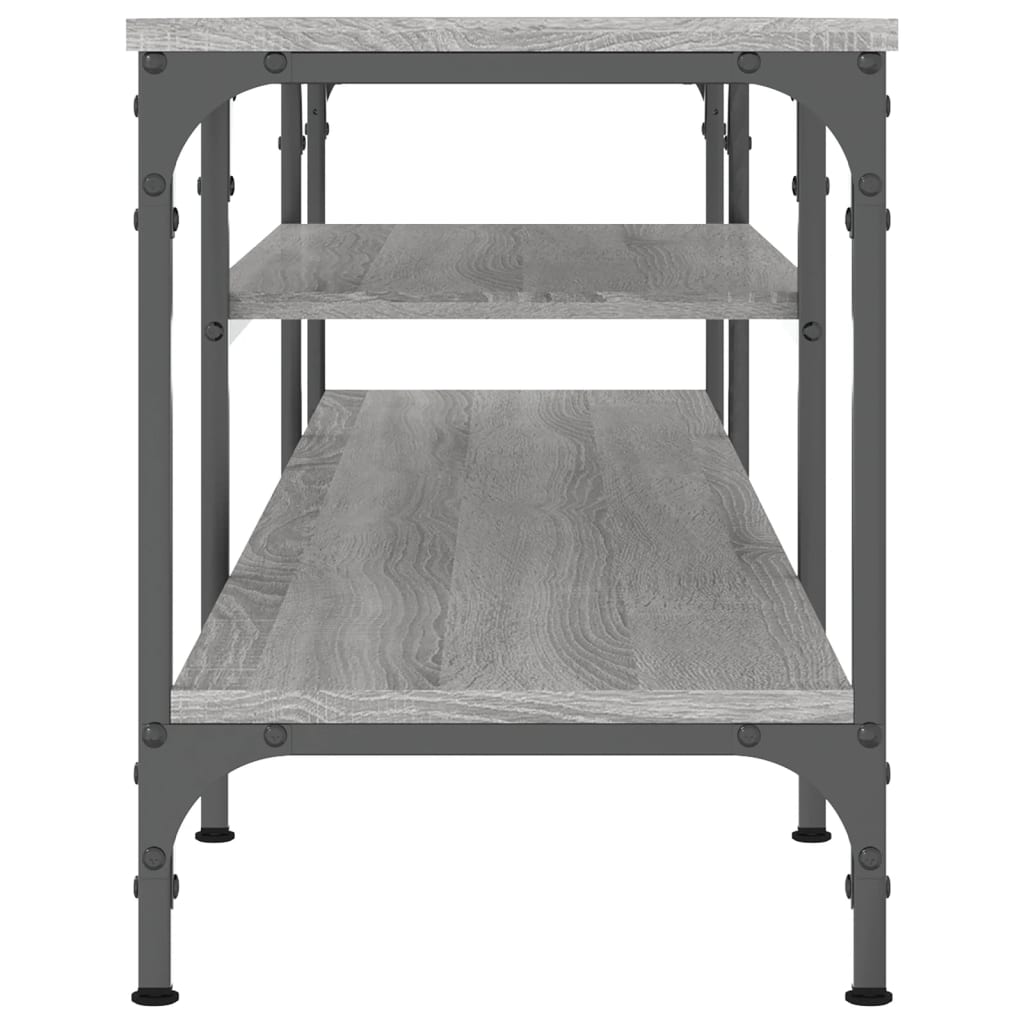 vidaXL Comodă TV, sonoma gri, 161x35x45 cm, lemn prelucrat & fier vidaXL Comodă TV, sonoma gri, 161x35x45 cm, lemn prelucrat & fier