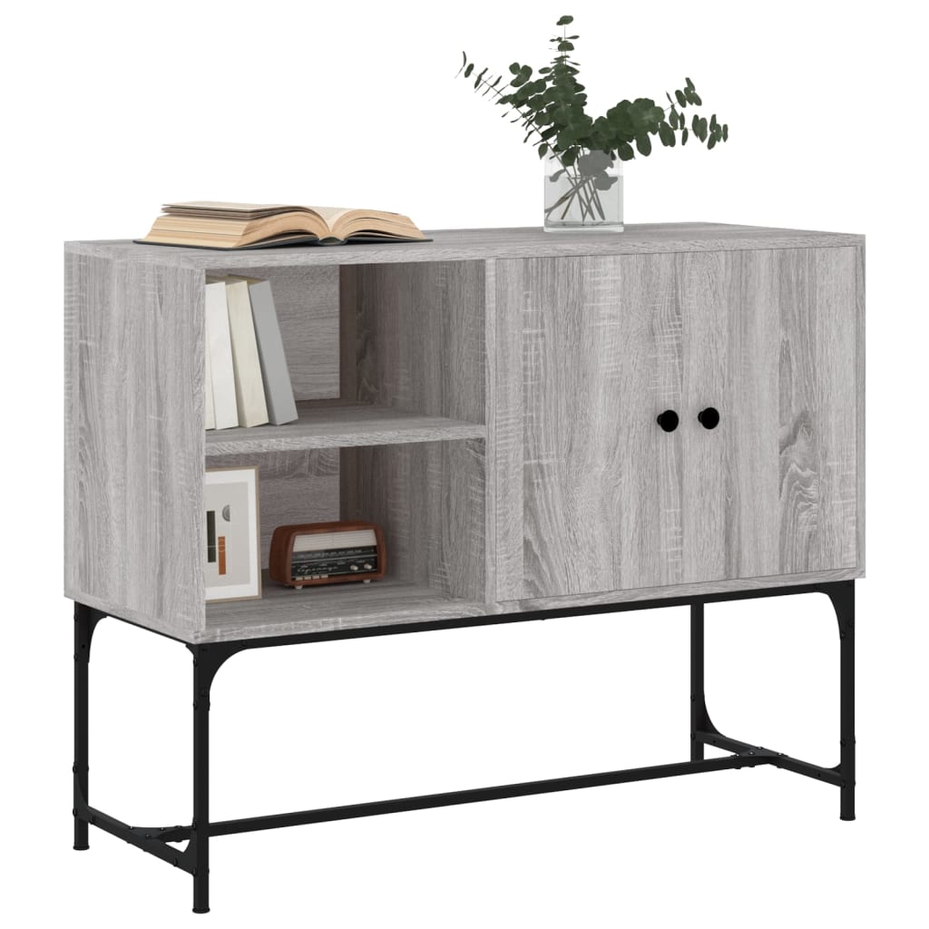 vidaXL Servantă, gri sonoma, 100x40x79,5 cm, lemn prelucrat vidaXL Servantă, gri sonoma, 100x40x79,5 cm, lemn prelucrat
