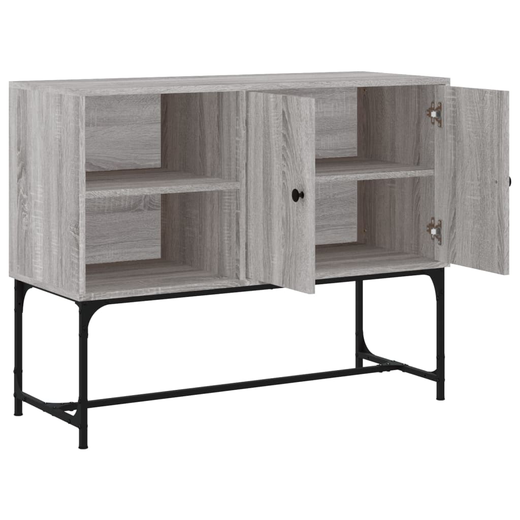 vidaXL Servantă, gri sonoma, 100x40x79,5 cm, lemn prelucrat vidaXL Servantă, gri sonoma, 100x40x79,5 cm, lemn prelucrat