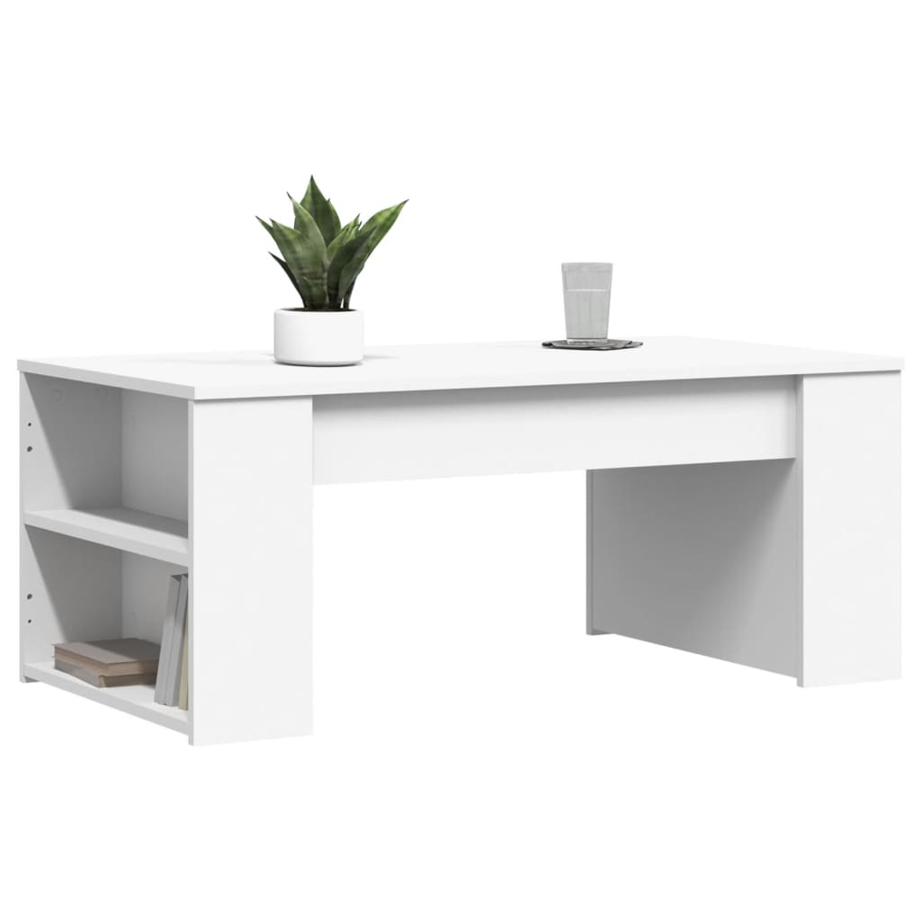 vidaXL Măsuță de cafea, alb, 102x55x42 cm, lemn prelucrat