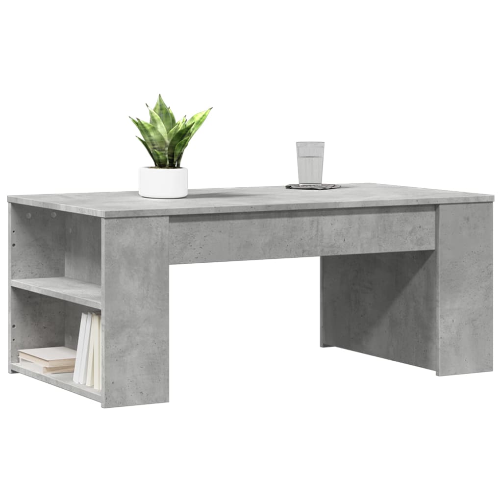 vidaXL Măsuță de cafea, gri beton, 102x55x42 cm, lemn prelucrat vidaXL Măsuță de cafea, gri beton, 102x55x42 cm, lemn prelucrat