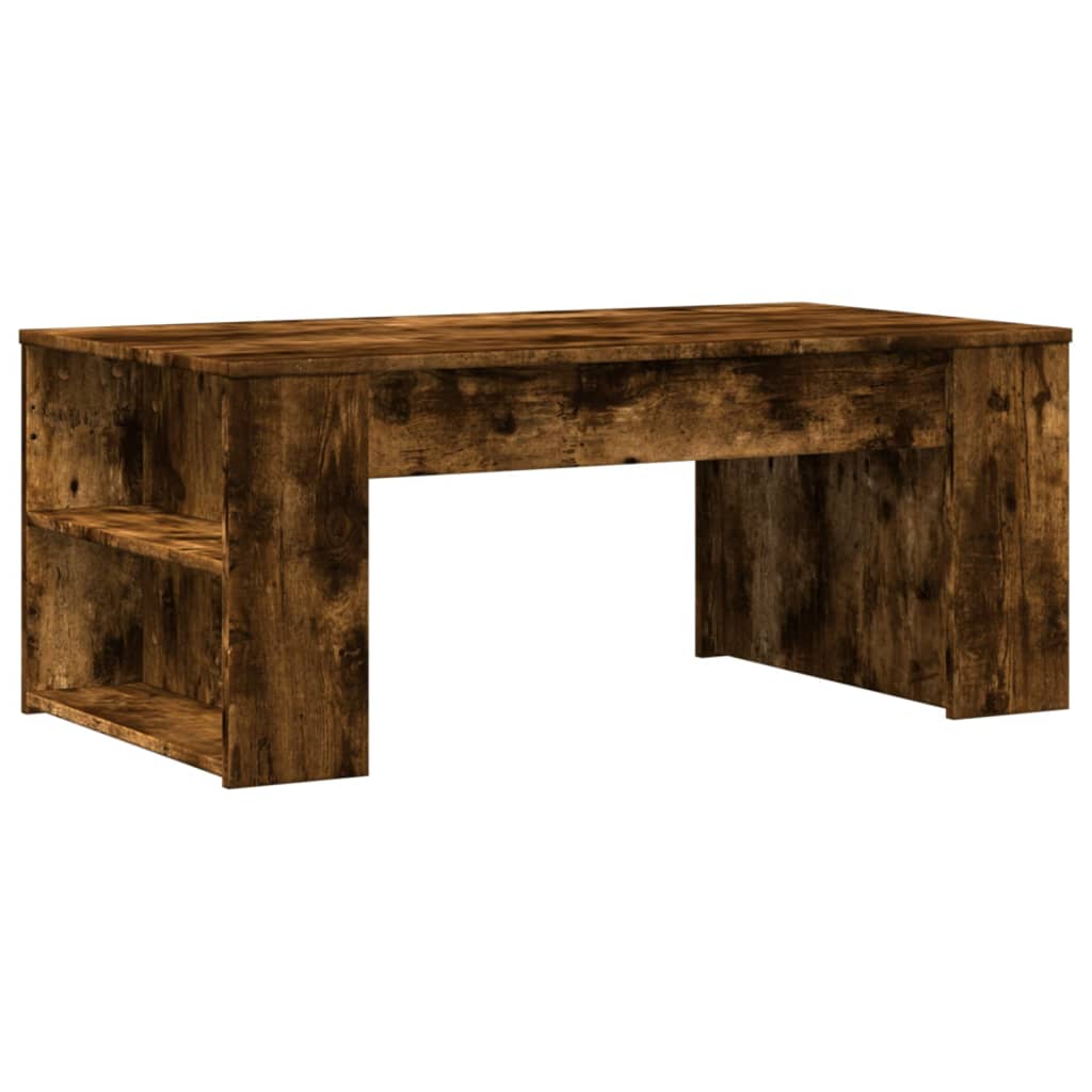 vidaXL Măsuță de cafea, stejar fumuriu, 102x55x42 cm, lemn prelucrat vidaXL Măsuță de cafea, stejar fumuriu, 102x55x42 cm, lemn prelucrat